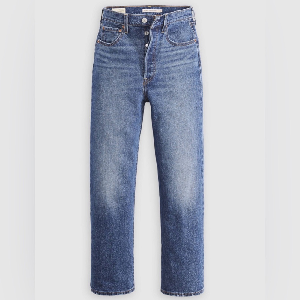 Signature by Levi Strauss Light Blue High Rise Straight Jeans - Picture 4 of 8